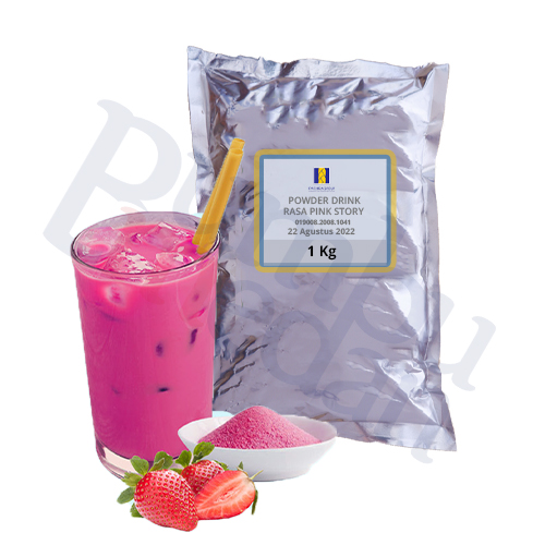 POWDER DRINK RASA PINK STORY